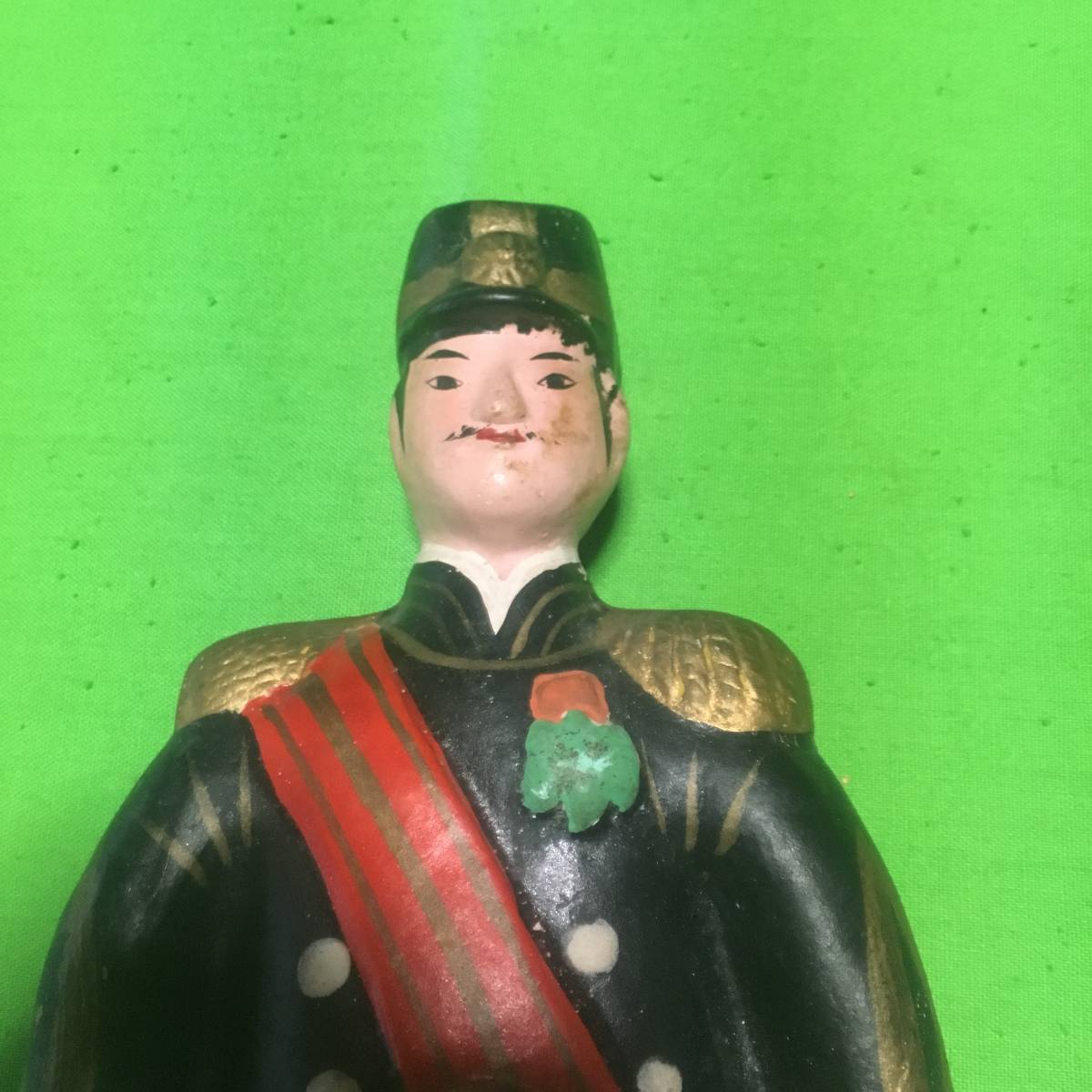 軍人 兵隊さん 土人形 広島 三次人形 郷土玩具 庄原人形 将校 制服 