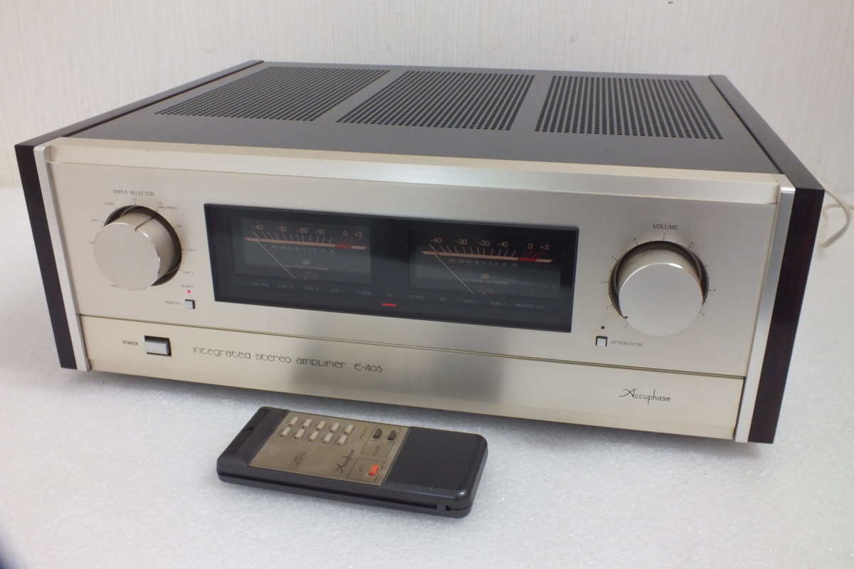 ☆Accuphase アキュフェーズ E-405 ステレオプリメインアンプ 中古現状 