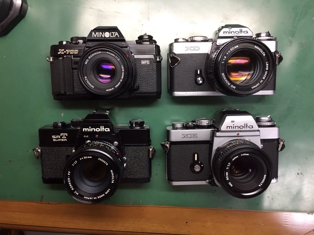X-700 ミノルタ F1.7 50mm MD SRT101 X-7 XD X-600 ☆フィルムカメラ