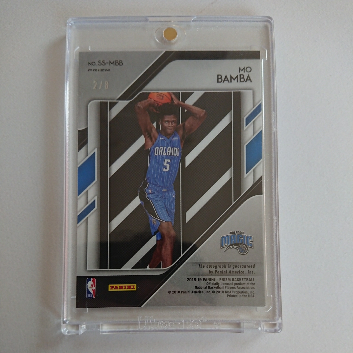 2018-19 Panini Prizm Sensational Signatures Mo Bamba Orlando Magic RC 8枚限定直筆サインカード