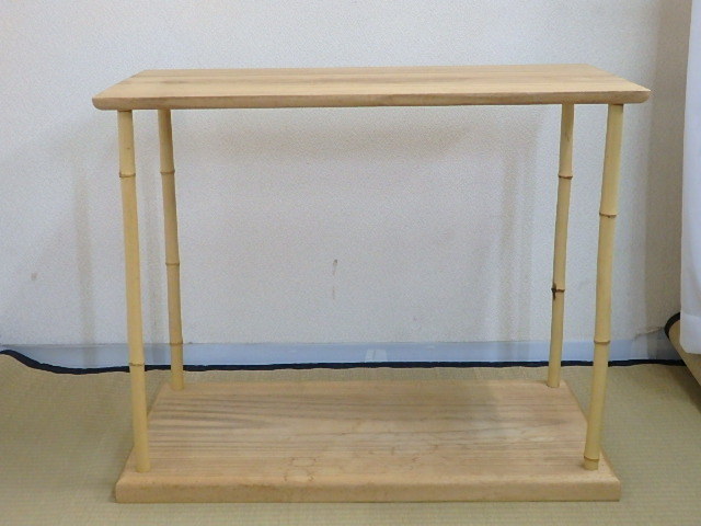 【人気定番】 茶の湯の棚 竹台子 組立式 75&times;38.5cm 高さ61cm 茶道具 茶器(その他)｜売買されたオークション情報、yahooの商品情報をアーカイブ公開 - オークファン その他