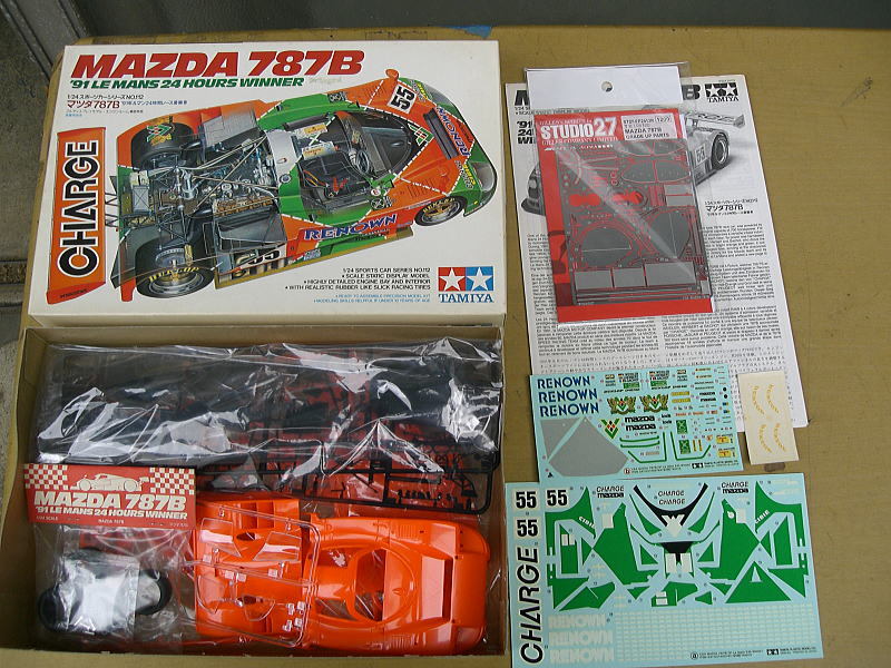 1/24 タミヤ マツダ 787B 欠品有 +ST27 エッチングセット