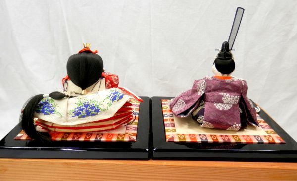 1000円～ 骨董 アンティーク ひな人形 平安 田中弥 光春作 御雛 共箱