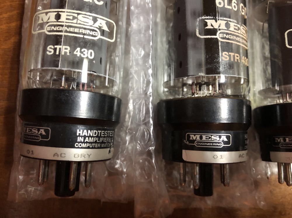 Mesa 6L6 6L6GC Matched Tubes Power 真空管 STR Boogie 4本 Duet Pair