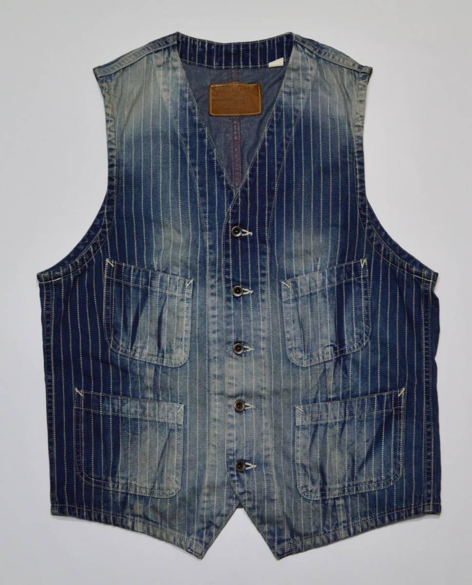 sugar cane シュガーケーン ウォバッシュ ストライプ ワーク デニム