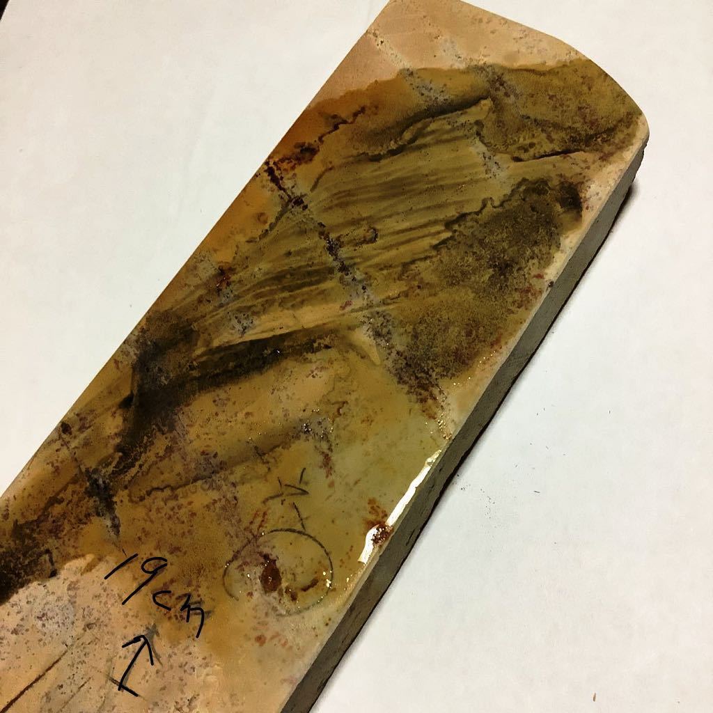 天然砥石 大平蓮華巣板 80x240x24 1071g 大きい長い /大工道具 剃刀