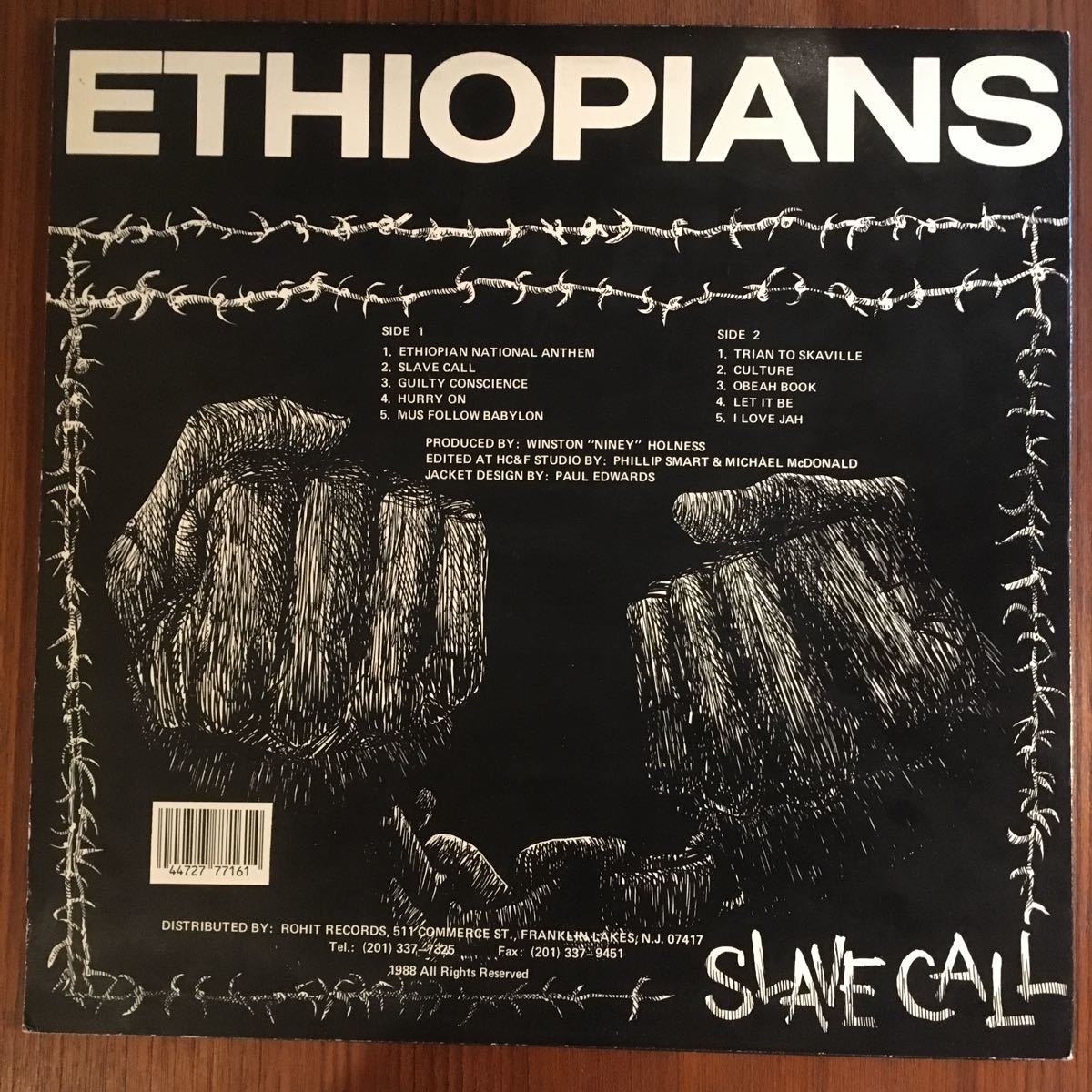 The Ethiopians Slave Call レコード レゲエ