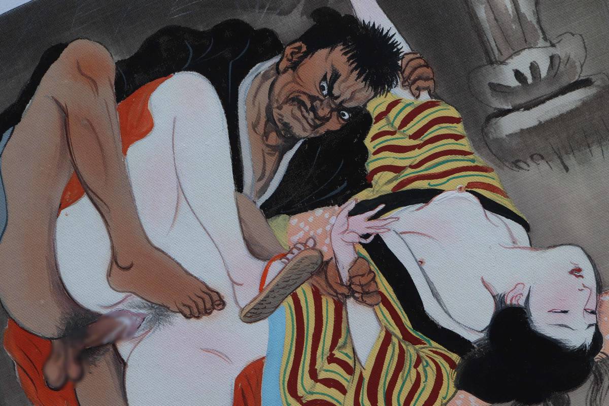 超珍品 Sm緊縛陵辱劇画 絹本責め絵 圧倒的な迫力と耽美なデカダンス 素浪人陵辱達磨返し 浮世絵 版画 売買されたオークション情報 Yahooの商品情報をアーカイブ公開 オークファン Aucfan Com