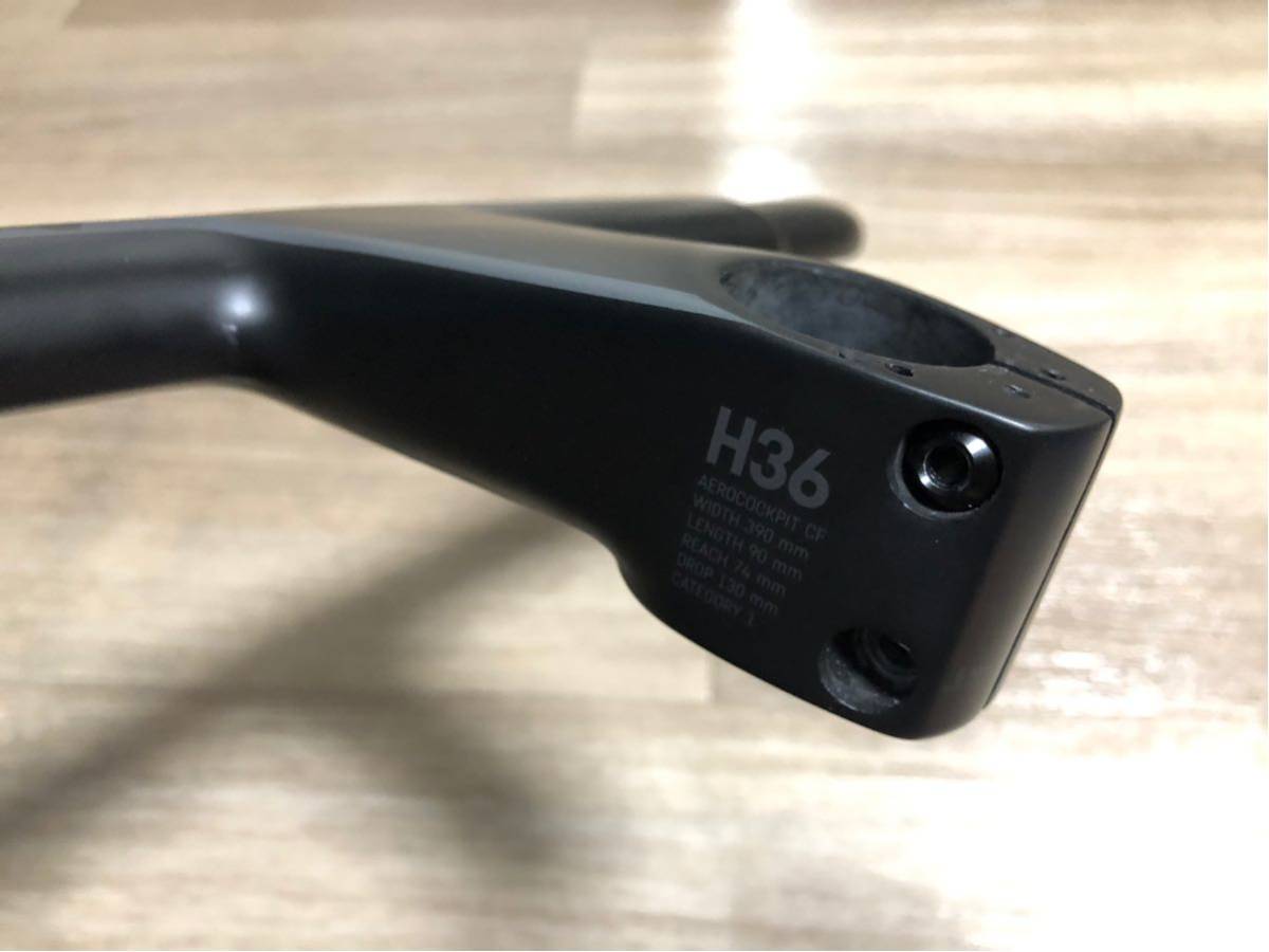 canyon h36 ステム90mm ハンドル幅390mm CANYON 一体型カーボンエアロ