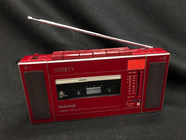 National RX-F40 ラジカセ レッド 昭和レトロ ナショナル Yahoo