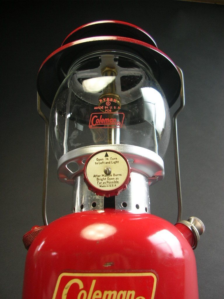 コールマン 200A PYREX グローブ 中古品 コールマンホワイトガソリン用