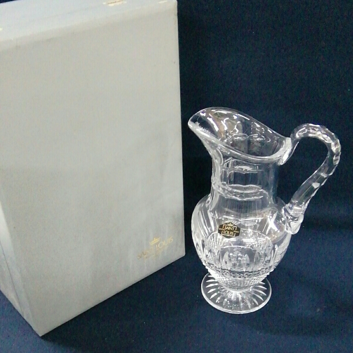 ●ユS5774◎SAINT LOUIS CRISTAL　水差し　ウォーターピッチャー　クリスタルガラス◎送料込み◎