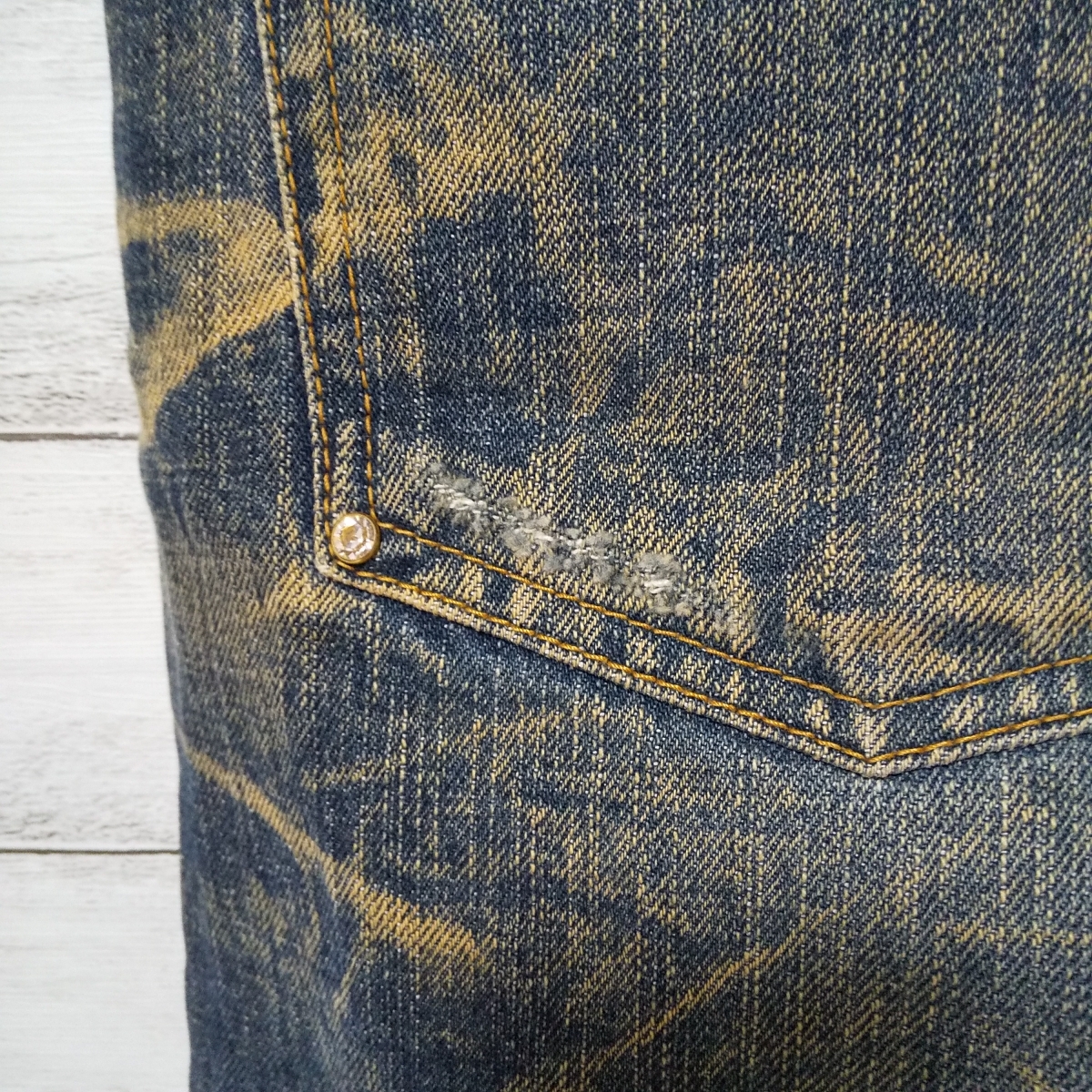 SWAGGER スワッガー クラシック プライドデニム w30 ペイント加工 