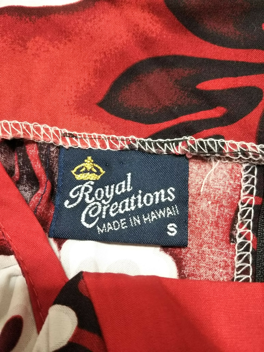 Royal Creations ハワイ製 ムームー 赤 S 花柄 【公式通販】