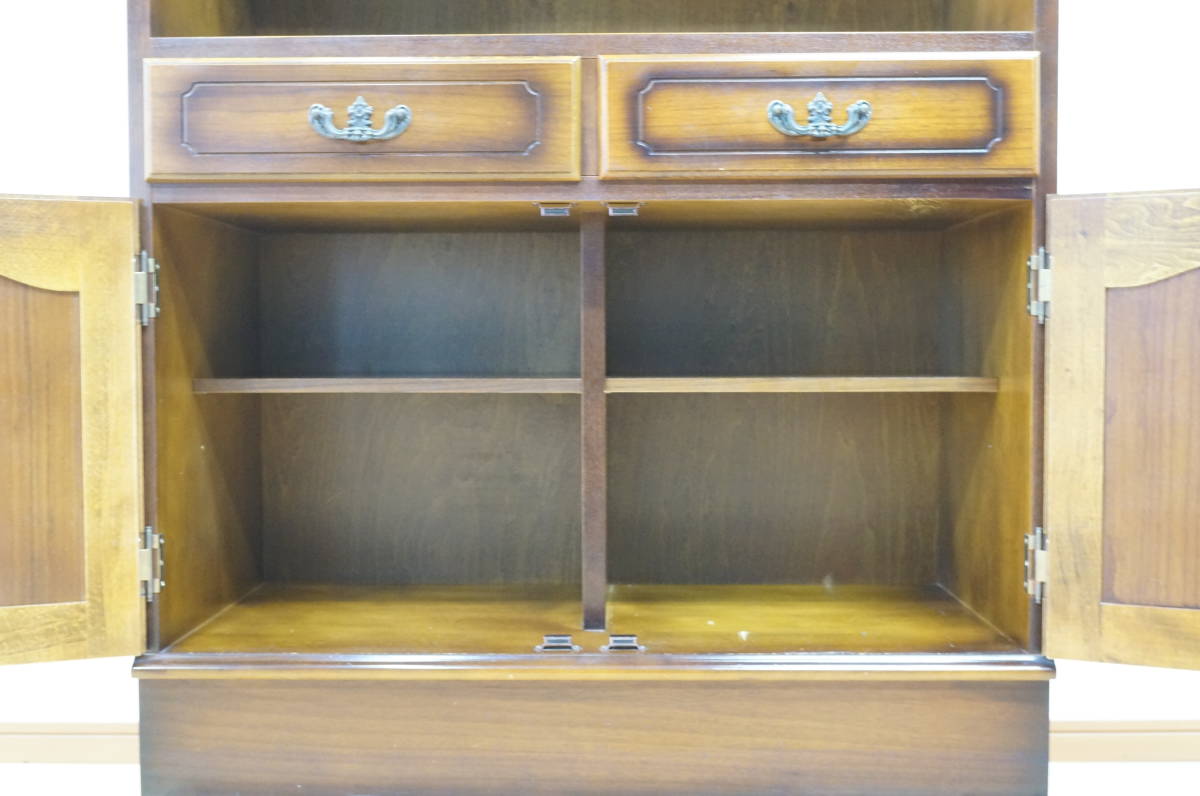 karimoku/カリモク】コロニアル 食器棚 カップボード 家具 約幅89cm