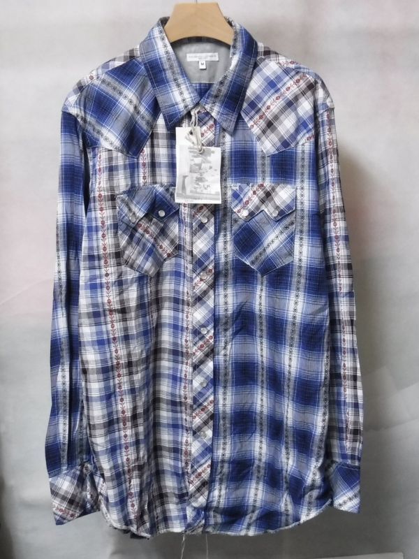  19SS Engineered Garments エンジニアードガーメンツ Western Shirt Dobby Shadow Plaid ウエスタン シャツM(長袖シャツ)｜売買されたオークション情報、yahooの商品情報をアーカイブ公開 - オークファン 長袖シャツ
