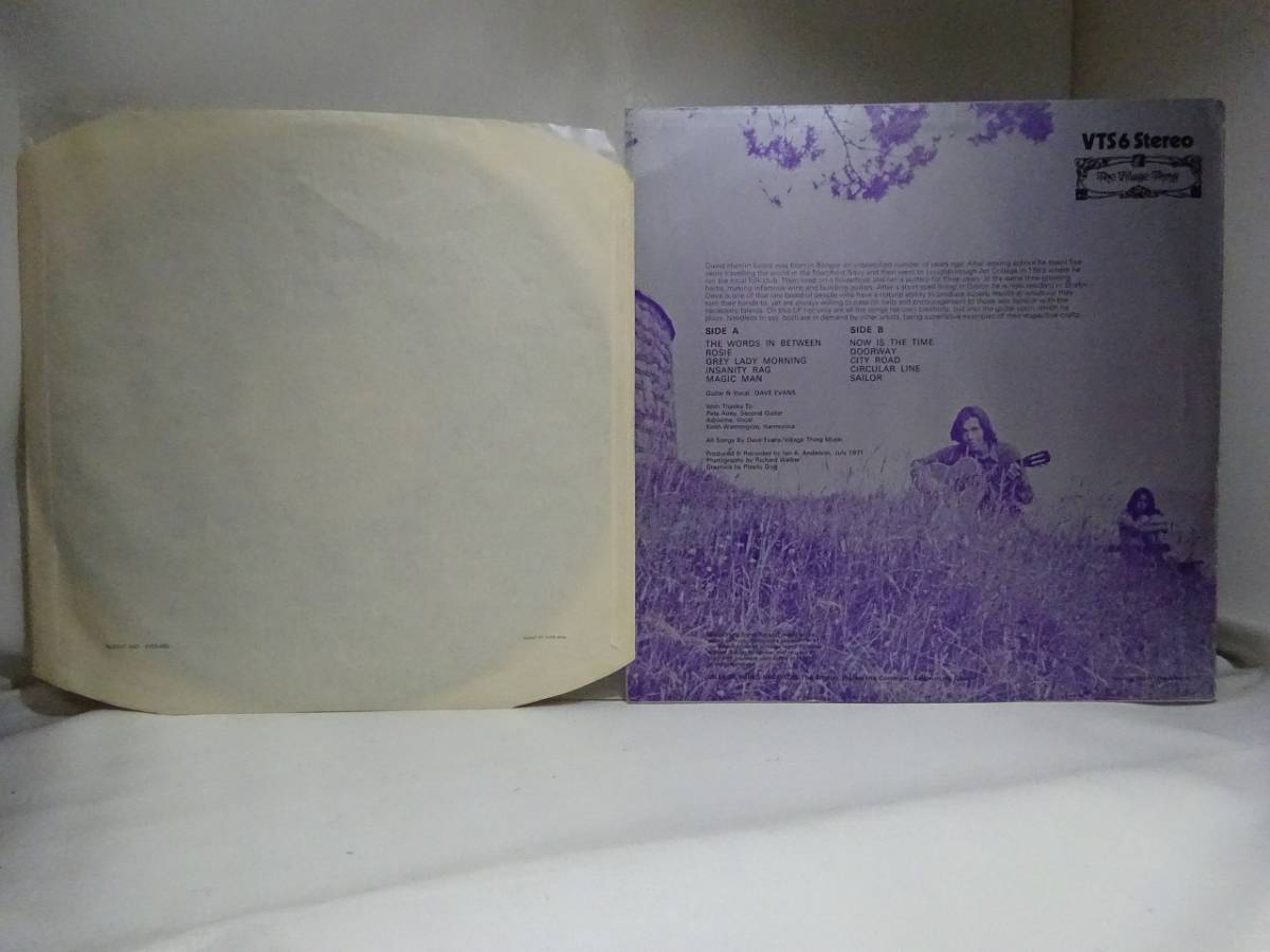 10665 LP / DAVE EVANS / THE WORDS IN BETWEEN デイヴ エヴァンス UK/VILLAGE THING ...