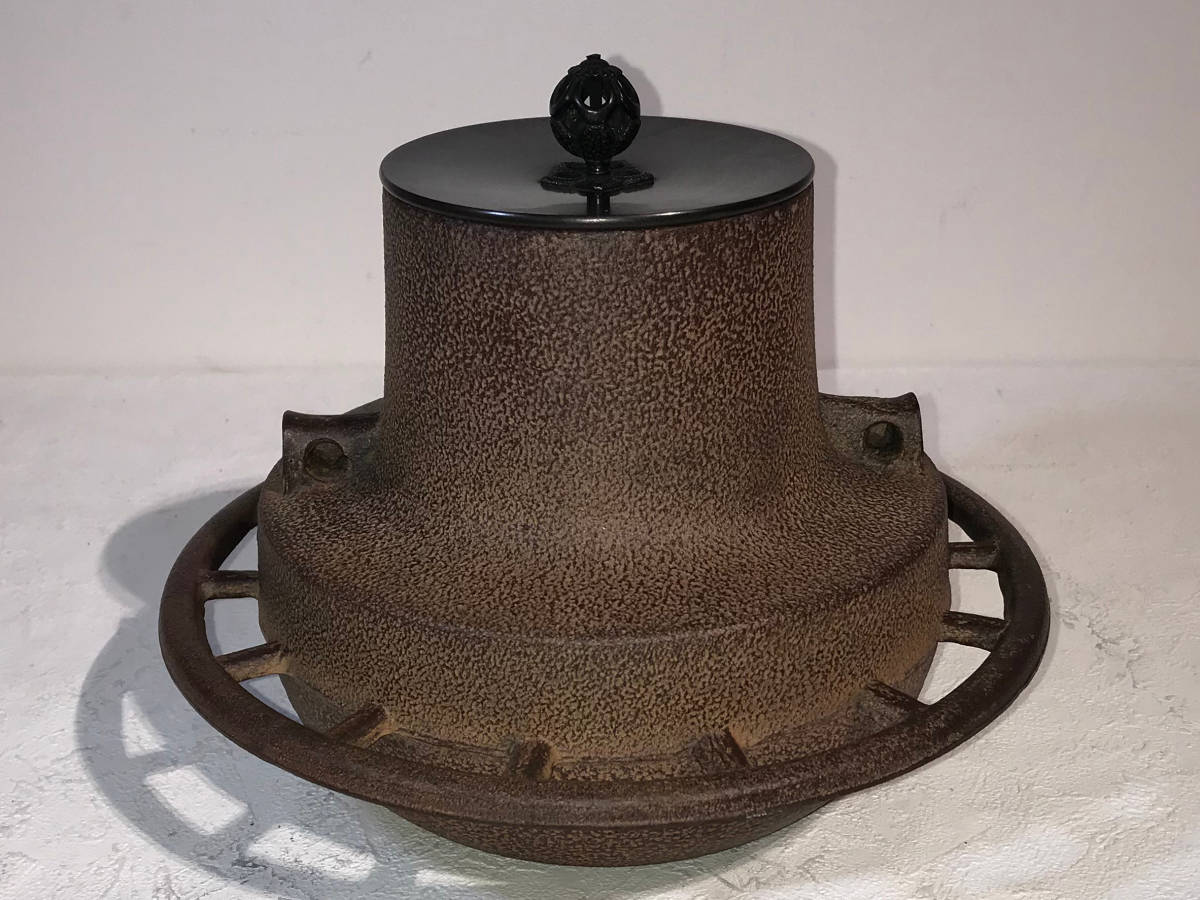 未使用】茶道具 車軸釜 菊地政光 no.55 菊地政光(きくちまさみつ 未使用】茶道具 車軸釜 菊地政光 no.55 菊地政光(きくちまさみつ