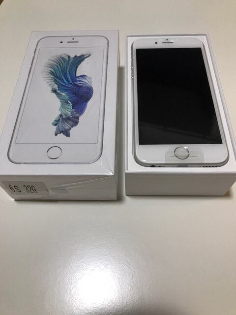 【新品 】 iPhone 6s シルバー SIMフリー（ワイモバイル SIMロック解除） 白ロム _1