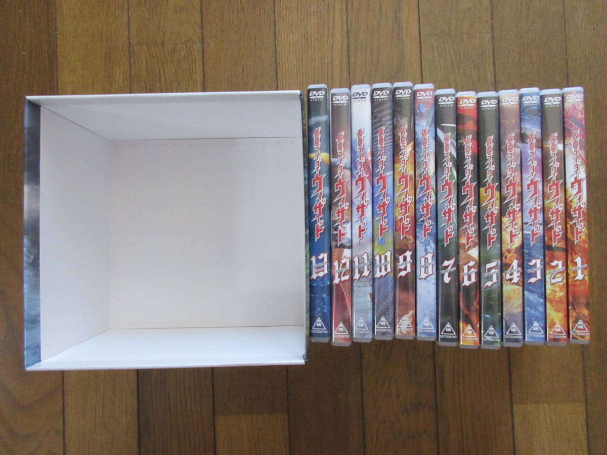 DVD-BOX 仮面ライダーウィザード全13巻セット 中古品 BOX付き カード 