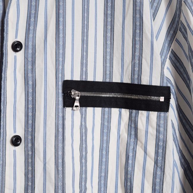 SUNSEA サンシー 18SS BLUE NOTE STRIPE SHIRT ストライプシャツ