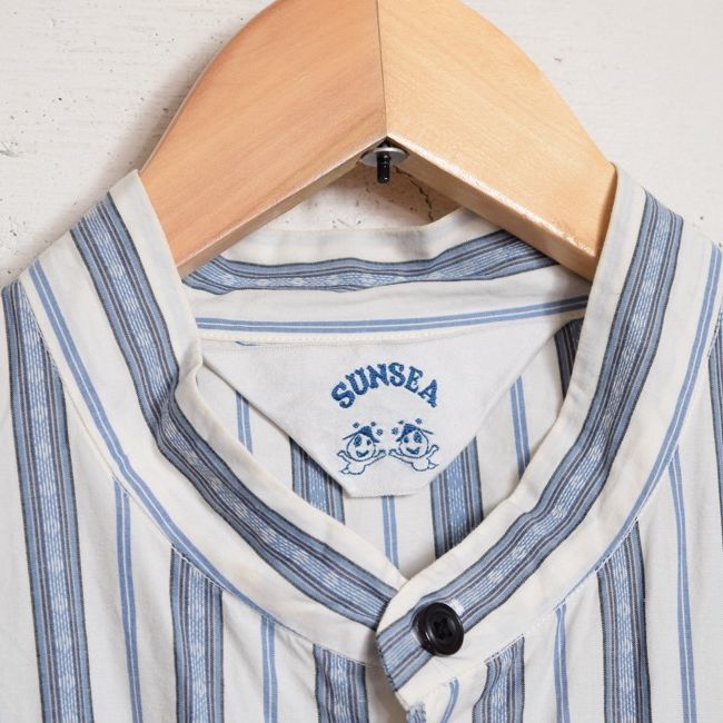 SUNSEA サンシー 18SS BLUE NOTE STRIPE SHIRT ストライプシャツ