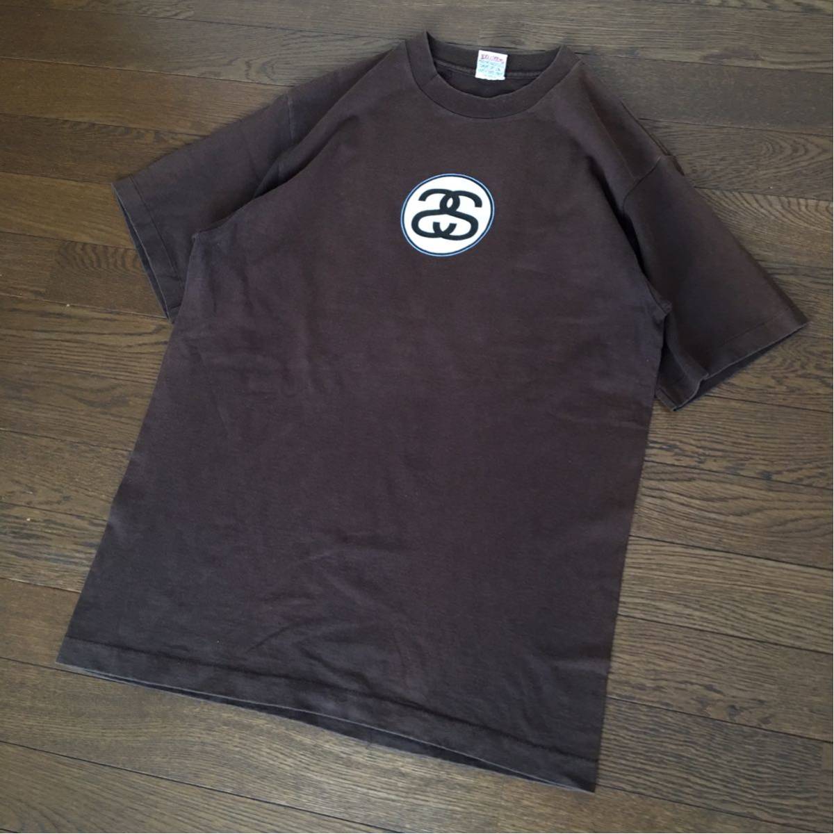 VINTAGE 90s OLD STUSSY USA製 Tシャツ L】ビンテージ オールド