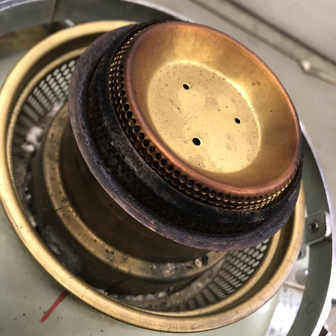 u159☆ 昭和レトロ Aladdin アラジン 石油ストーブ J390001B しん上下