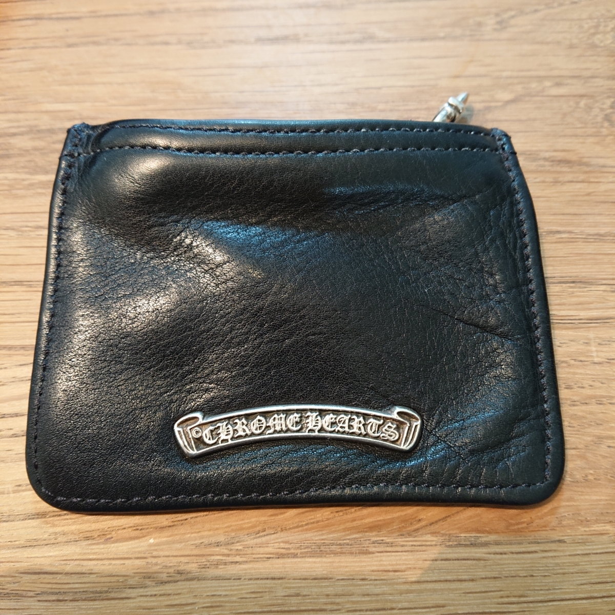 CHROME HEARTS◇コインケース/レザー/BLK/メンズ クロムハーツ Chrome 