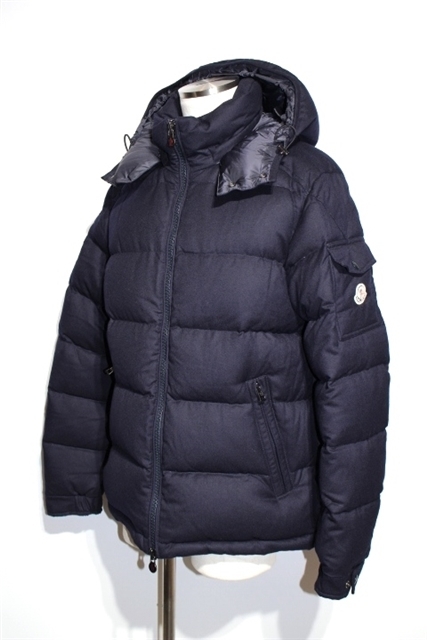 【大黒屋80】MONCLER モンクレール 衣料品 MONTGENEVRE モンジュネーブル メンズ5 約XXLサイズ ネイビー ダウン ウール 2018年