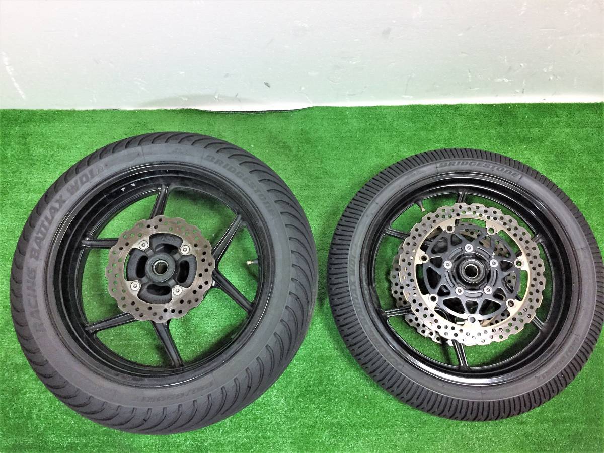 ZX-6R 純正フロント/リアホイールset(ディスク＆タイヤ付) zx25r se