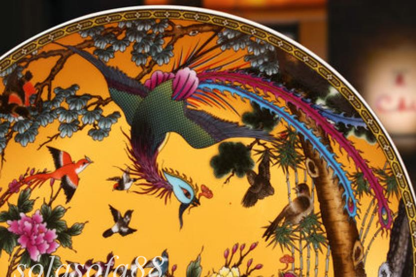 景徳鎮 陶磁器 琺瑯彩六稜花鳥賞瓶 装飾品 現代工芸品