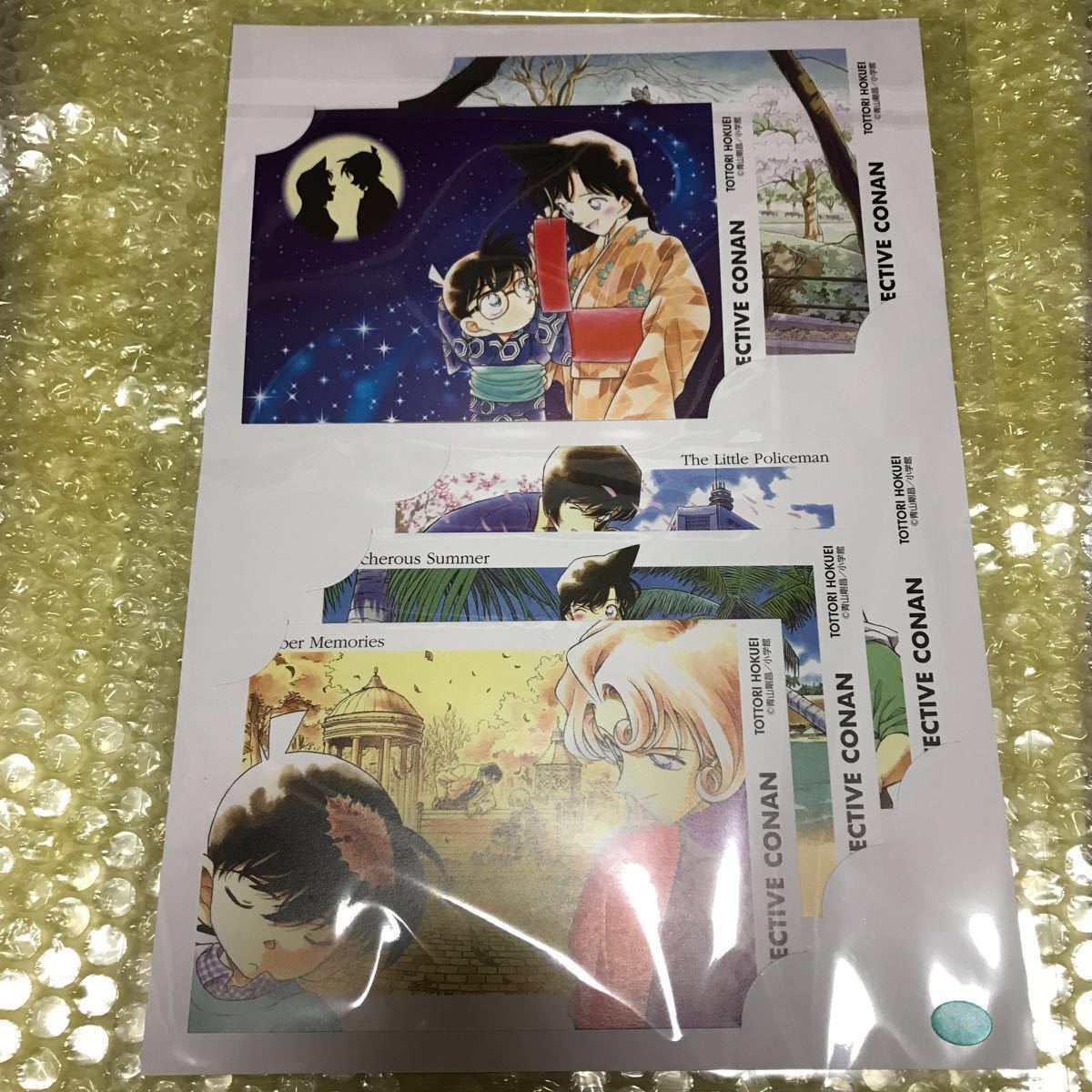 【名探偵コナン】鳥取限定 コナン駅缶バッジ 切手 ポストカード セット 赤井 安室 キッド 新一_2