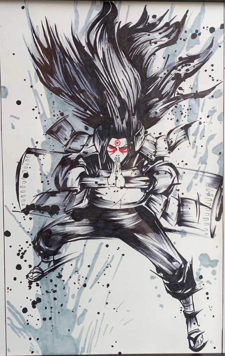 手描きイラスト ナルト NARUTO 初代火影 ＜千手柱間 せんじゅはしらま