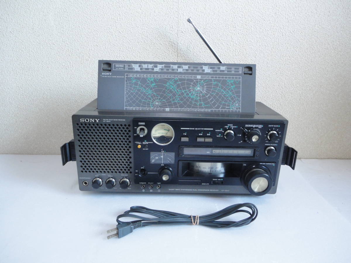 ソニー SONY ICF-6800A BAND マルチバンド FM⁄MW⁄SW ラジオ ☆中1072