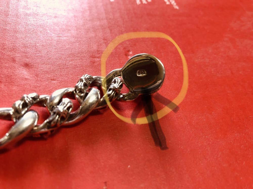 新品。未使用。喜平ブレスレット。シルバー925印刻。ダガーモチーフ。クロムハーツタイプ。