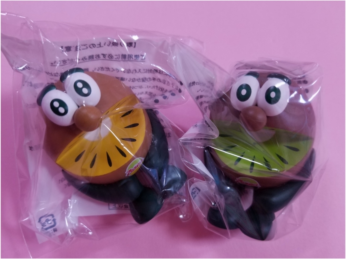 100%新品，SALE 送料220円　ゼスプリ　ゴールドキウイ　グリーンキウイ　フィギュア　キウイブラザーズ　限定　非売品　人形　ソフビ