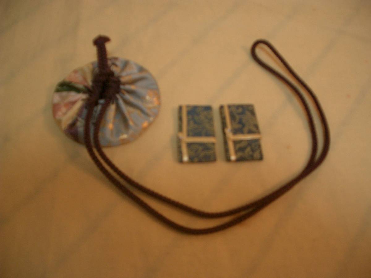 ★茶道　七事式用　志野袋　香包２個付き　送料120円（棗茶杓茶入仕服茶碗香合釜蓋置水指掛軸建水）