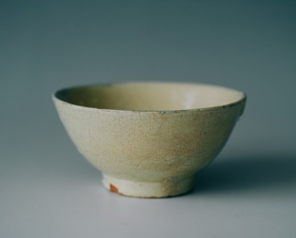 琉球 壺屋 白化粧 盃 / 古民芸 19世紀 酒器 ぐい呑 煎茶碗 陶芸 工芸品