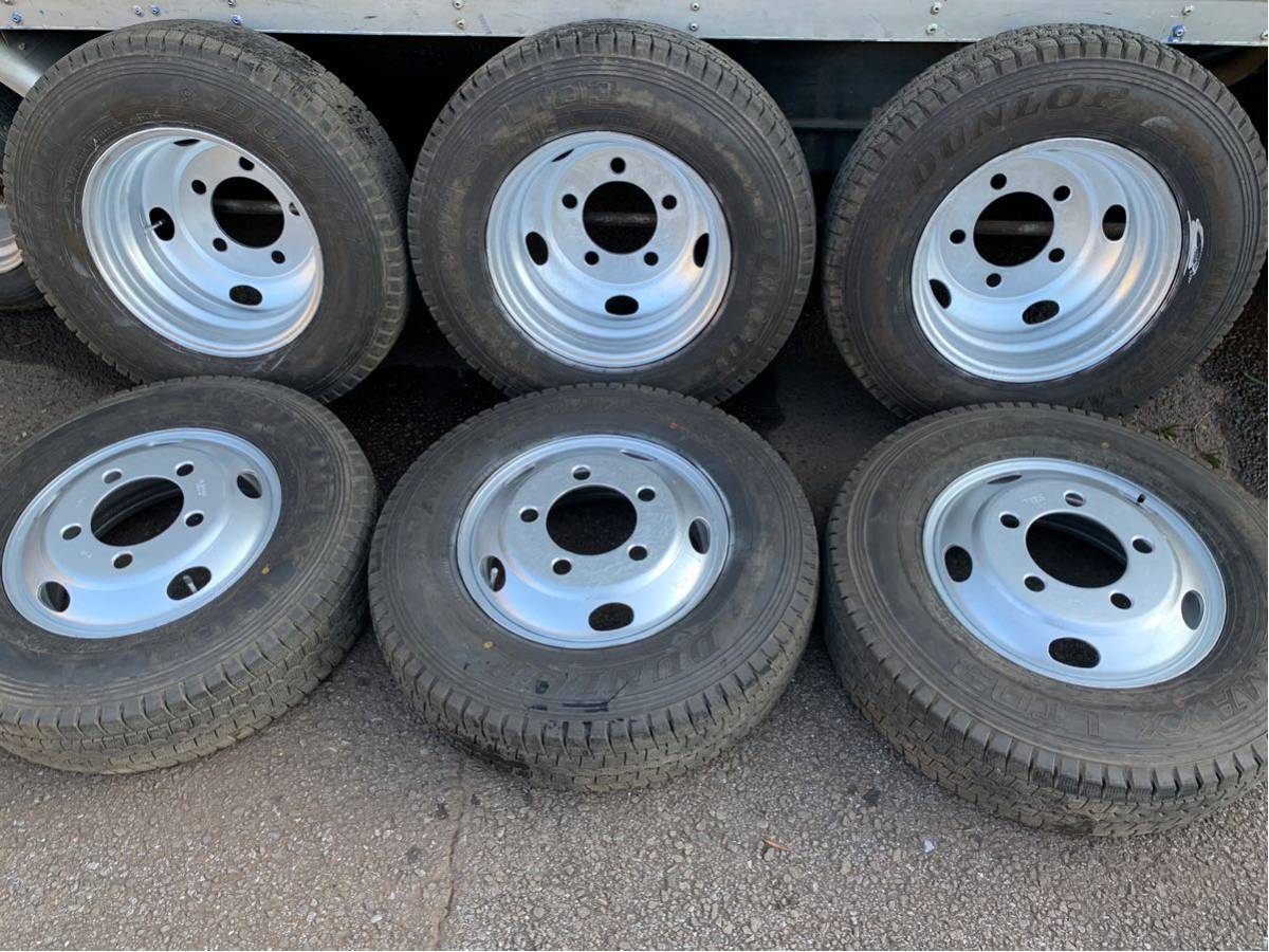 新品，SALE 2トン いすゞ エルフ 195/85R16 114/112 L ダンロップ LT03 スタッドレス 2018年 16&times;5.5J 116.5-8 TOPY製 6本値段(タイヤ・ホイールセット)｜売買されたオークション情報、yahooの商品情報をアーカイブ タイヤ・ホイールセット