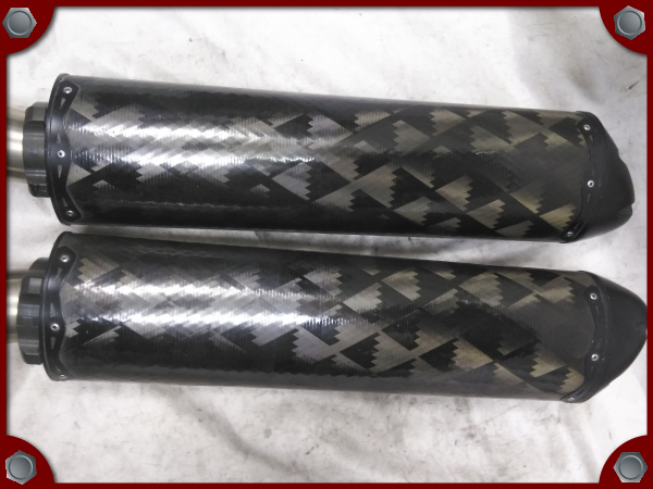 ○中古品○12-18 ZX-14R用 Two Brothers Racing製 M2 ブラックシリーズ