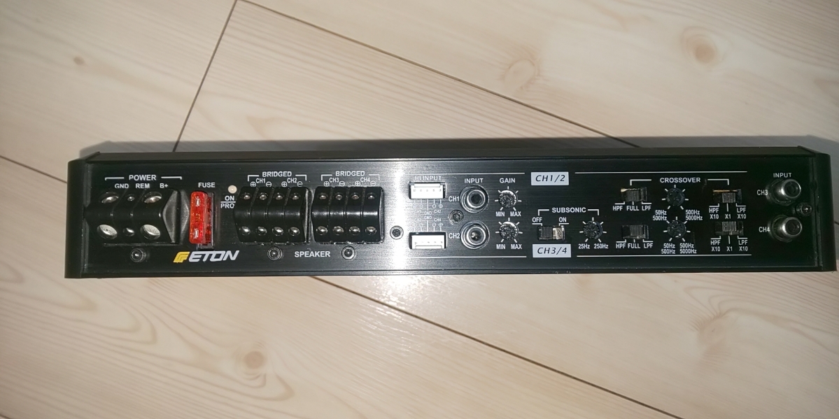 ☆正規品　ＥＴＯＮイートン　4ｃｈアンプ　ＳＲ-60.4　中古品☆