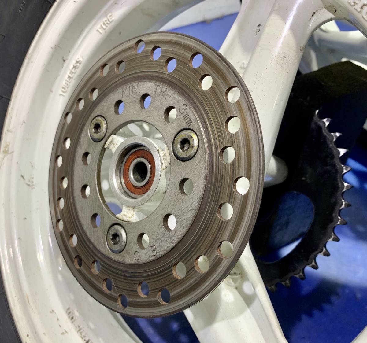 NSR50 AC10 前後ホイール・ローター・スプロケ付