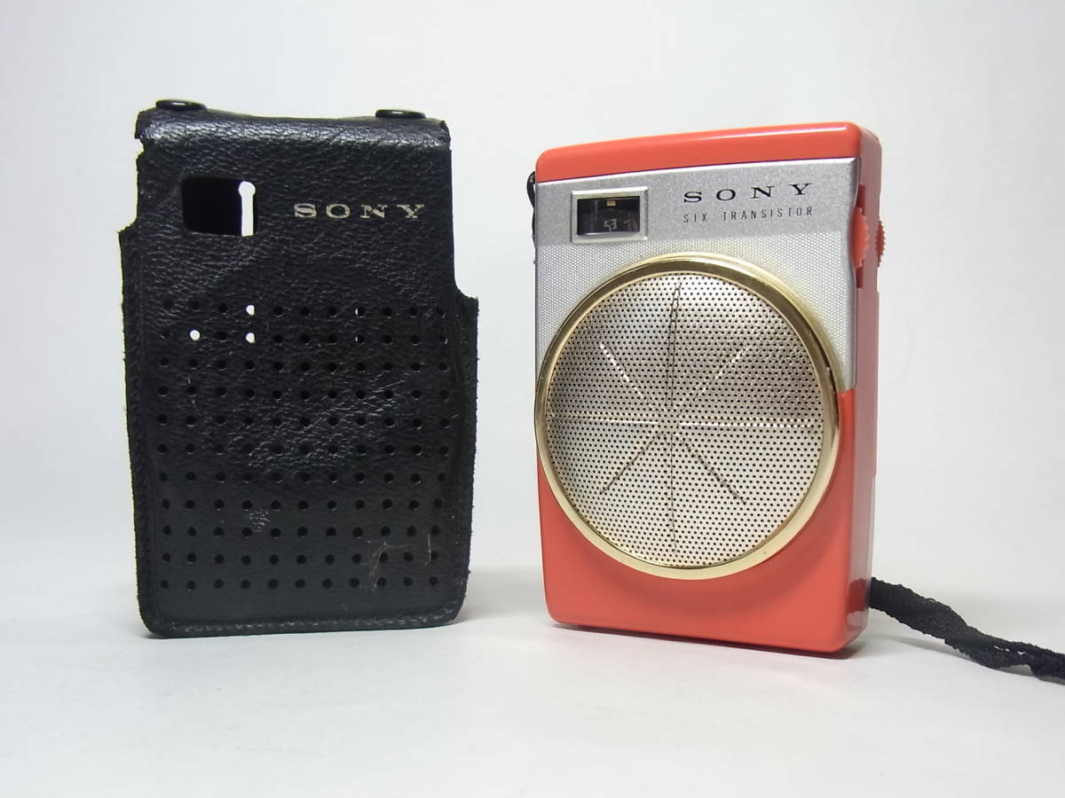 ジャンク 激レア SONY レトロ TR-620 トランジスタ ラジオ レッド SIX