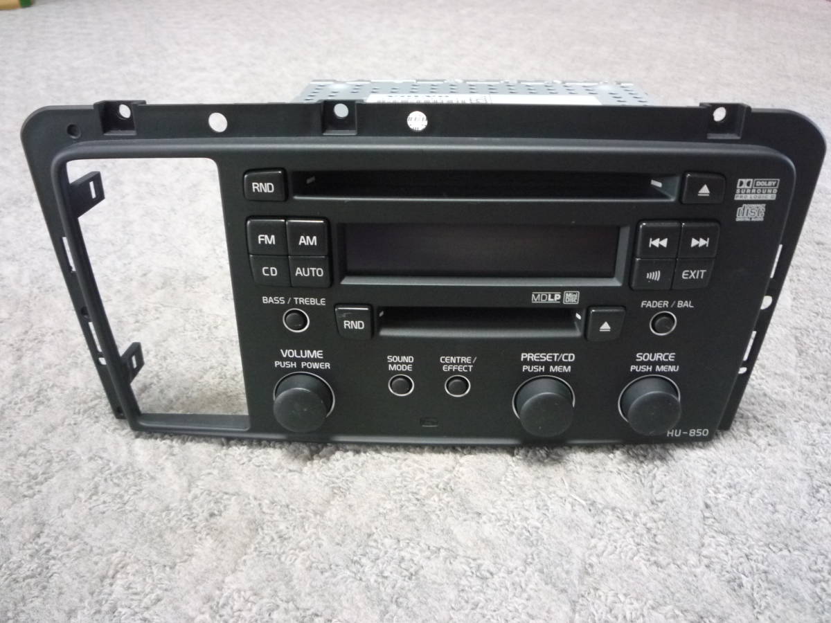 ボルボ V70 後期 HU-850 CD デッキ オーディオ エアコンスイッチ 