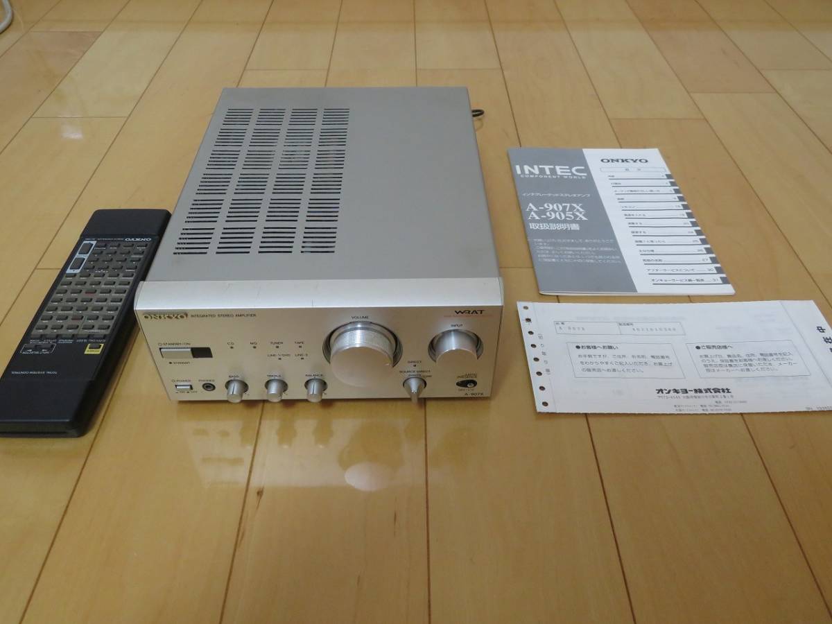 ☆ONKYO☆インテグレーテッドステレオアンプ☆A-907X☆オンキョー