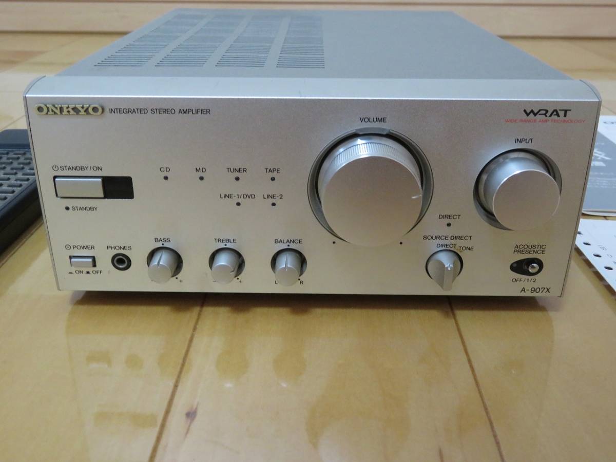☆ONKYO☆インテグレーテッドステレオアンプ☆A-907X☆オンキョー