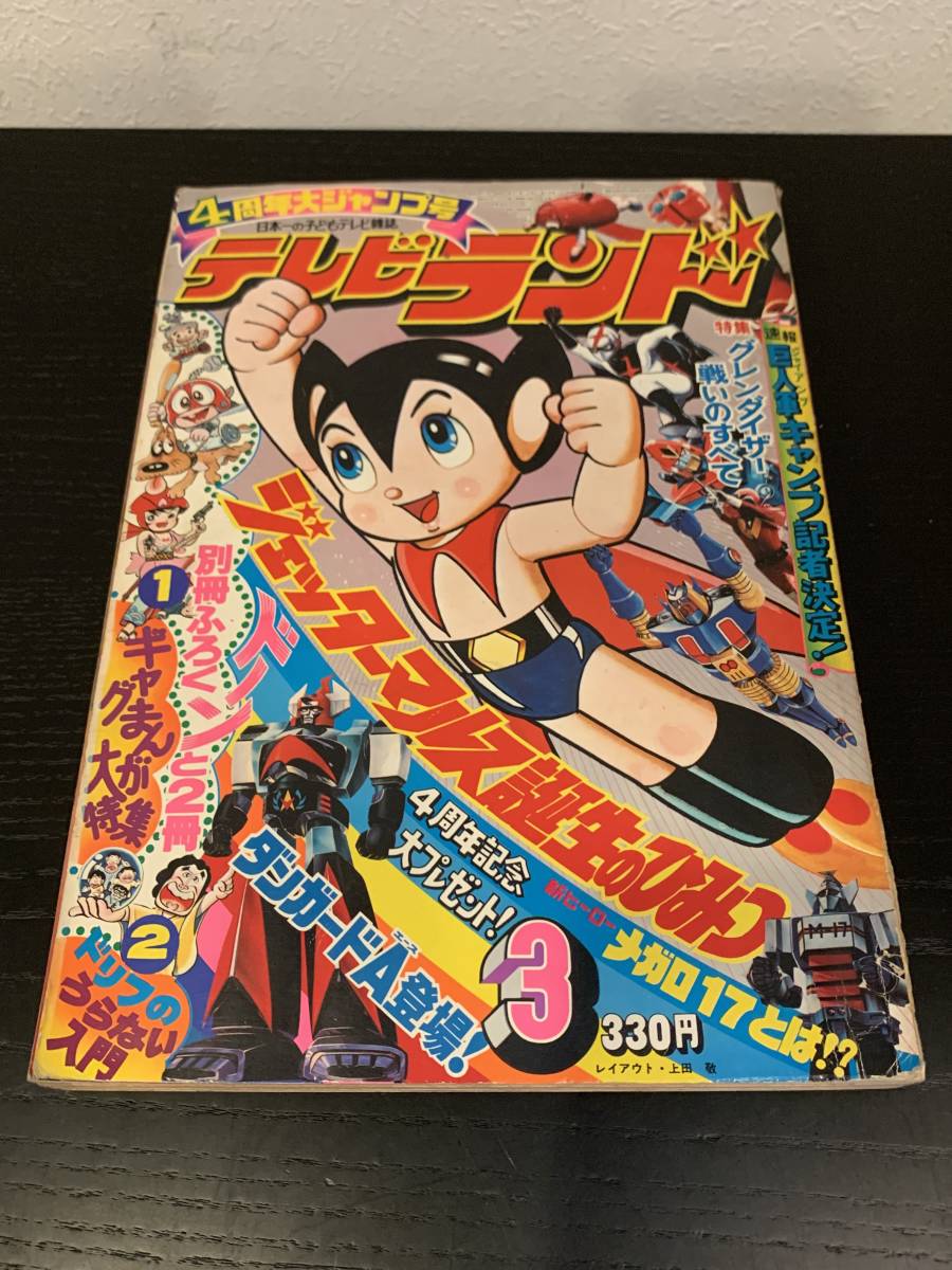 徳間書店 テレビランド 1977年3月号 ジェッターマルス ダンガードA 大