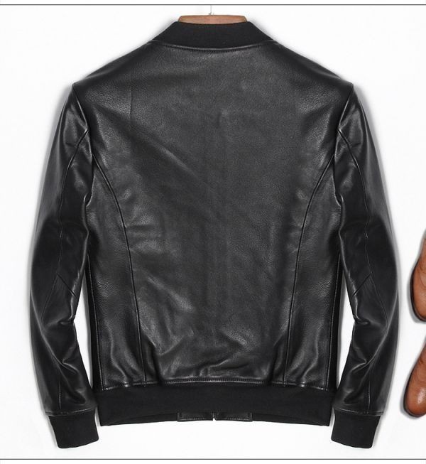 イズXL レザーコート メンズ 本革 ラム革 レザージャケット 本革製 羊革 ビジネスコート ライダースジャケット MA-1 Gジャン_2