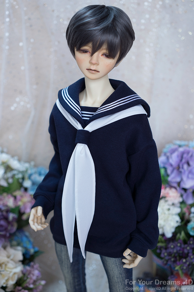 【 4D 】SD17少年用 セーラー服：ベイリーフ (紺)_5